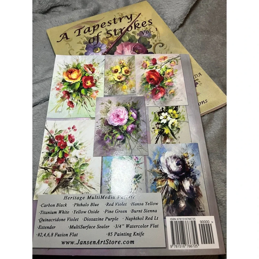Jansen Art Studio Casual Elegance & A Tapestry of Strokes Vol. 1 Books w/ 2 Dvd